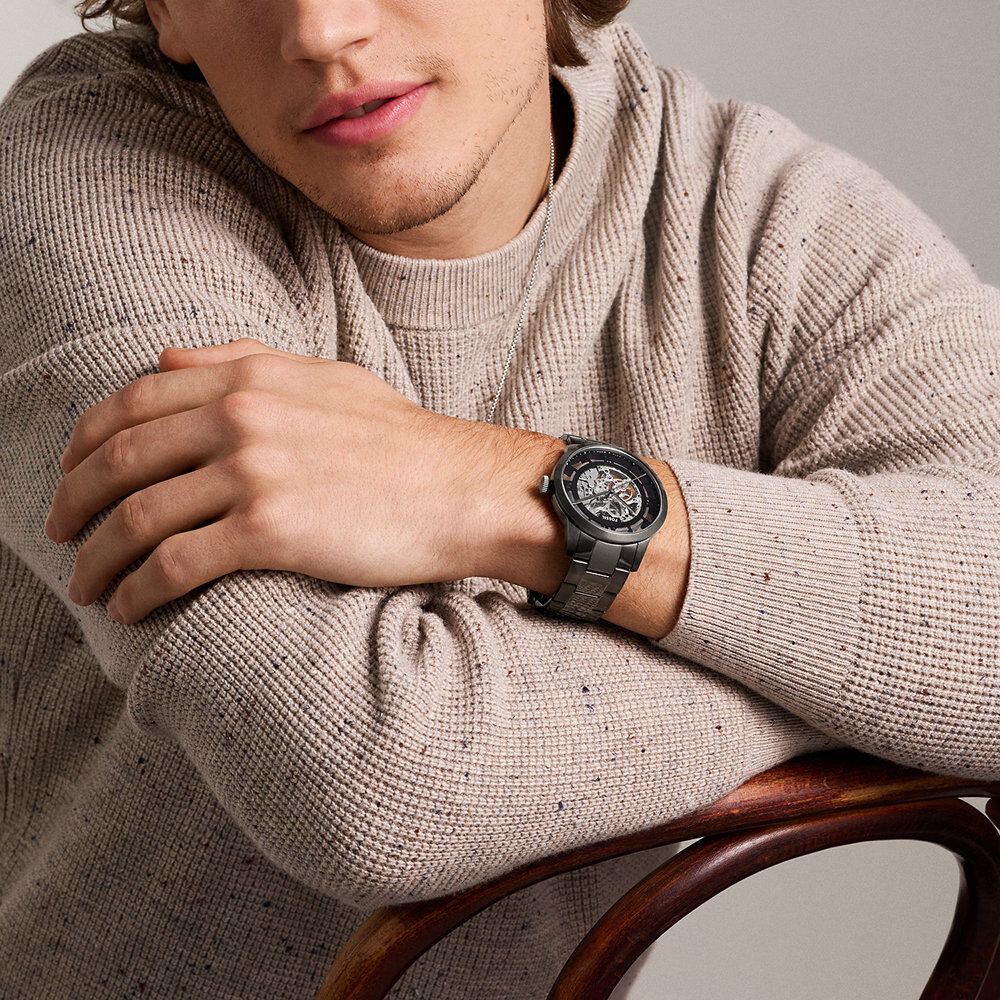 Montre Fossil Townsman Blanc - Montres automatiques Homme | Marc Orian