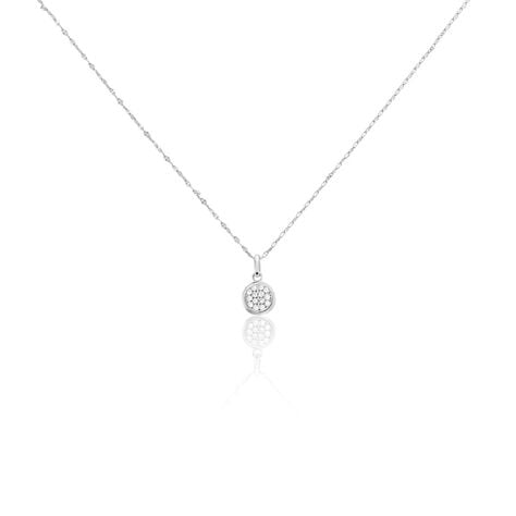 Collier Austen Argent Blanc Oxyde De Zirconium - Colliers avec pierres Femme | Marc Orian