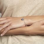 Bracelet Isin Argent Blanc Pierre De Synthese - Bracelets fantaisie Femme | Marc Orian