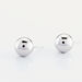 Boucles D'oreilles Puces Fidelia Boule Or Blanc - Puces Femme | Marc Orian