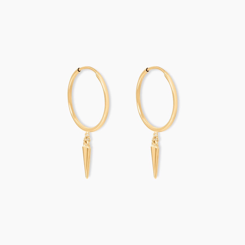 Créoles Pich Or Jaune - Boucles d'oreilles pampille Femme | Marc Orian