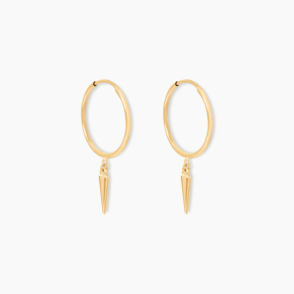 Créoles Pich Or Jaune - Boucles d'oreilles pampille Femme | Marc Orian