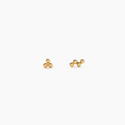 Boucles D'Oreilles Pucles D&eacute;pareill&eacute;es Laurinda Or Jaune - Boucles d'oreilles ete Femme | Marc Orian