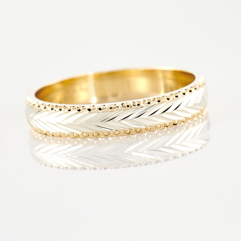Alliance Marzelle Ruban Plat Or Bicolore - Alliances duo Unisex | Marc Orian