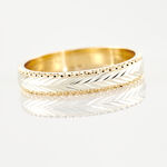 Alliance Marzelle Ruban Plat Or Bicolore - Alliances duo Unisex | Marc Orian