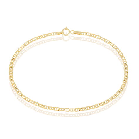 Bracelet Capucin Or Jaune Maille Marine Plate - Bracelets mailles Femme | Marc Orian