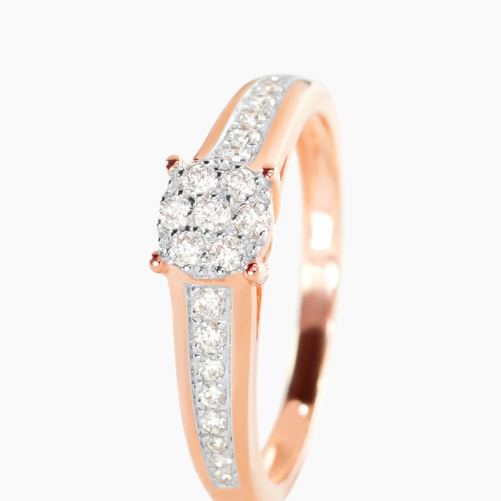 Bague Celia Or Rose Diamant - Bagues pierres pr&eacute;cieuses Femme | Marc Orian