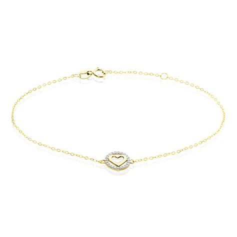 Bracelet Or Jaune Relinde Oxydes De Zirconium - Bracelets chaînes Femme | Marc Orian