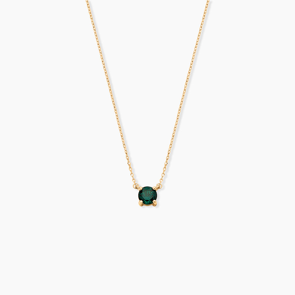Collier Plaqu&eacute; Or Jaune Nilay Oxyde De Zirconium - Colliers avec pierres Femme | Marc Orian