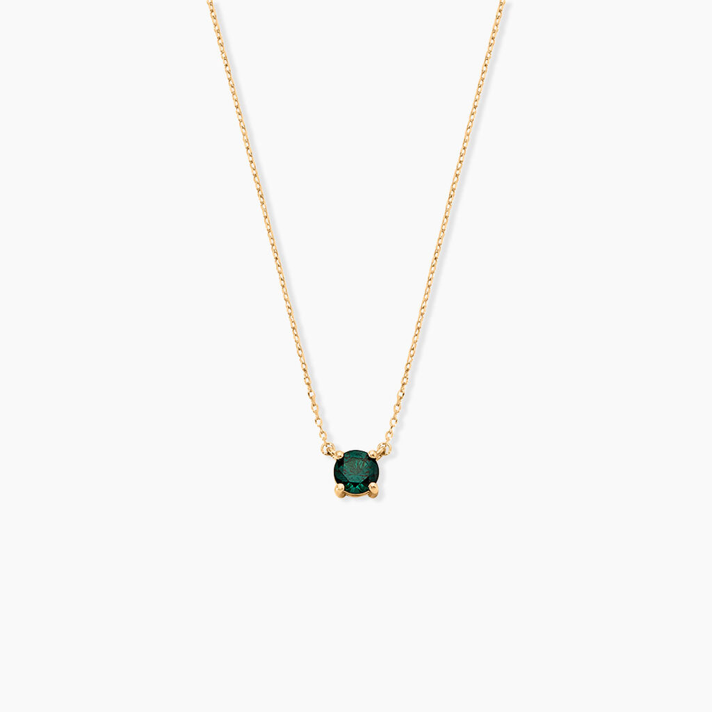 Collier Plaqu&eacute; Or Jaune Nilay Oxyde De Zirconium - Colliers avec pierres Femme | Marc Orian