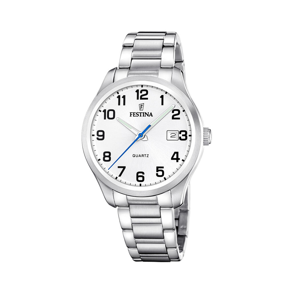 Montre Festina Classics 42 Blanc - Montres étanches Homme | Marc Orian