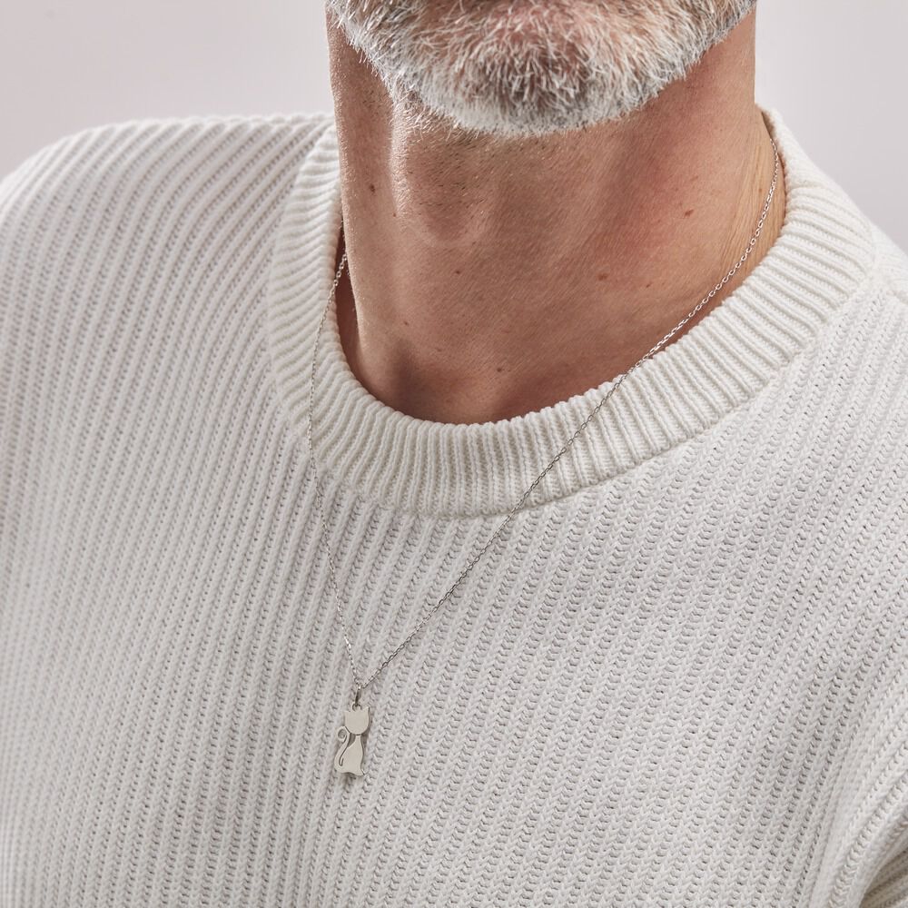 Pendentif Enzio Argent Blanc - Pendentifs Famille | Marc Orian