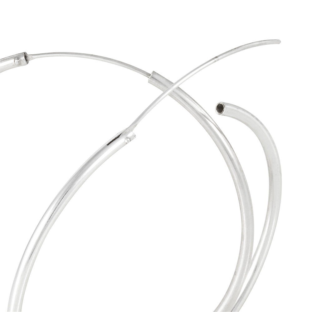 Créoles Argent Blanc Olympia - Créoles Femme | Marc Orian