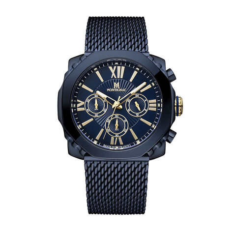 Montre Montignac Octagon Bleu - Montres chronographes Homme | Marc Orian