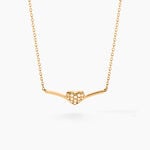 Collier Eclat D'amour Or Jaune Oxyde De Zirconium - Colliers avec pierres Femme | Marc Orian