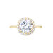 Bague Solitaire Plaqué Or Jaune Melva Oxyde De Zirconium - Bijoux fantaisie Femme | Marc Orian