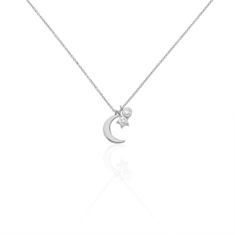 Collier Feeria Argent Blanc Oxyde De Zirconium - Colliers Femme | Marc Orian