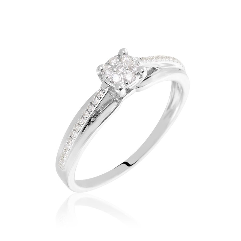 Bague Kate Or Blanc Diamant - Parures de mariage Femme | Marc Orian