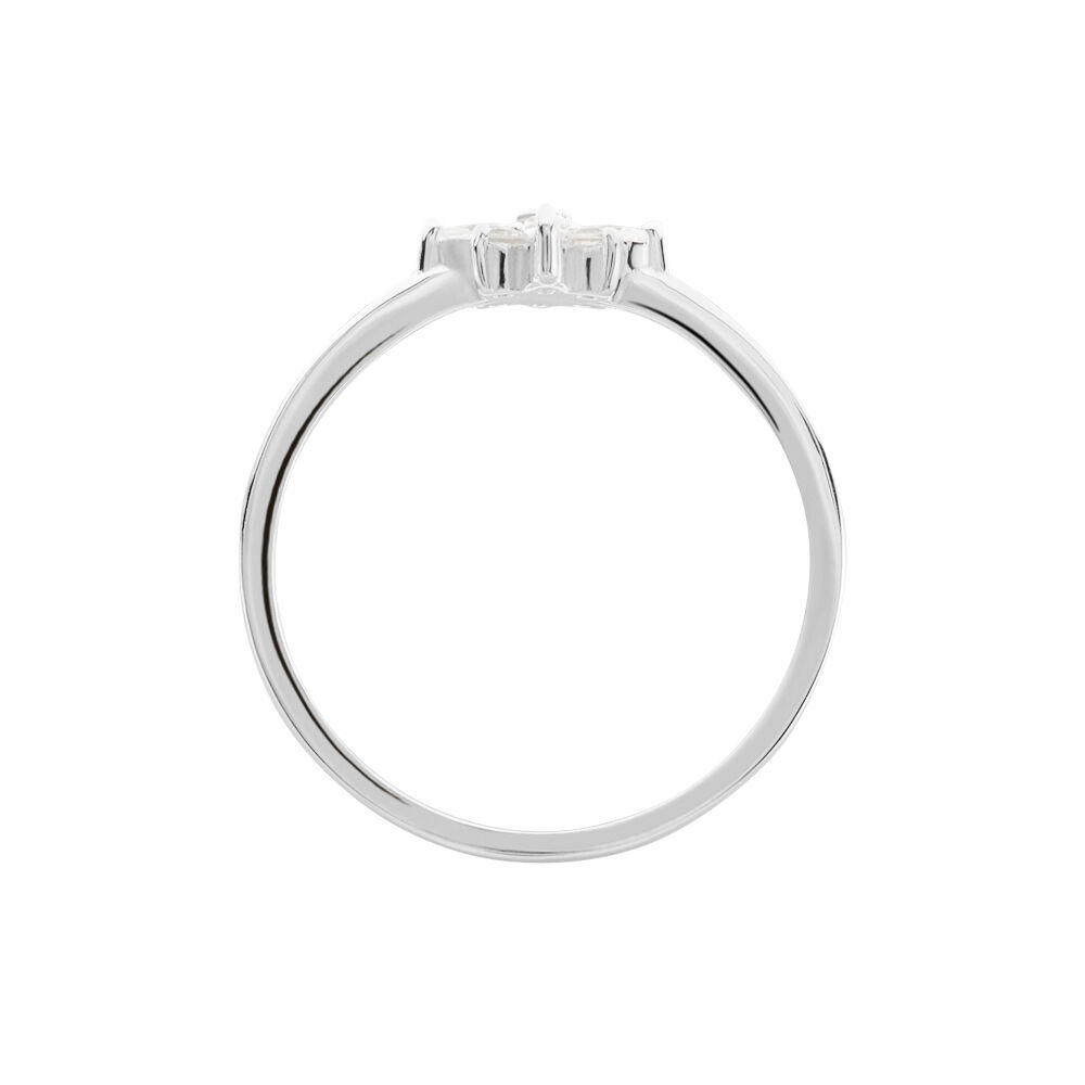 Bague Eclat Argent Blanc Oxyde De Zirconium - Bijoux fantaisie Femme | Marc Orian