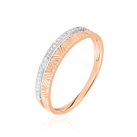 Bague Belindalan Or Bicolore Diamant - Bagues pierres précieuses Femme | Marc Orian