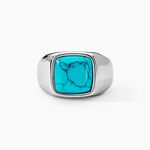 Chevali&egrave;re Phebus Him Acier Blanc Pierre D'imitation - Bijoux fantaisie Homme | Marc Orian