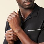 Bracelet Danae Plaquette Or Bicolore - Bracelets mailles Homme | Marc Orian