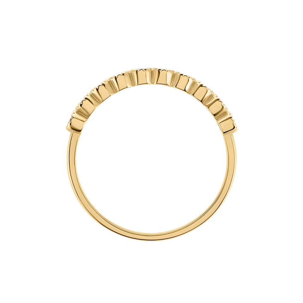 Bague éclat Perlé Plaqué Or Oxyde De Zirconium - Bagues avec pierre Femme | Marc Orian