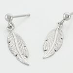 Boucles D'oreilles Pendantes Argent Blanc Irene - Pendantes Femme | Marc Orian