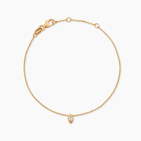 Bracelet Steffie Plaqu&eacute; Or Jaune Oxyde De Zirconium - Bracelets fantaisie Femme | Marc Orian