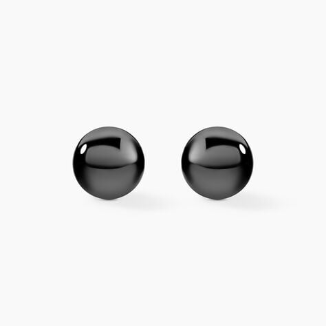 Boucles D'oreilles Puces Orbe Argent Blanc Céramique - Puces Femme | Marc Orian