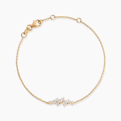 Bracelet Doline Plaqu&eacute; Or Jaune Oxyde De Zirconium - Bracelets fantaisie Femme | Marc Orian