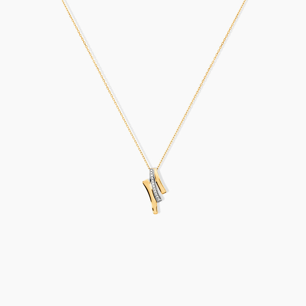 Collier Melia Or Jaune Diamant - Colliers avec pierres Femme | Marc Orian