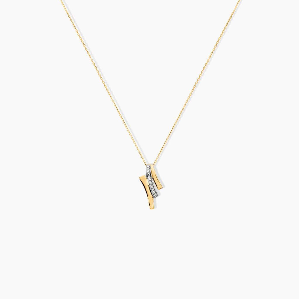 Collier Melia Or Jaune Diamant - Colliers avec pierres Femme | Marc Orian