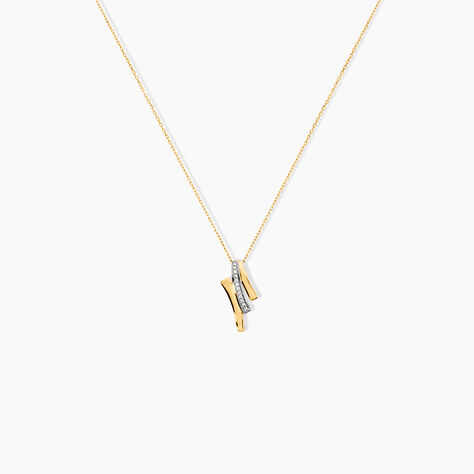 Collier Melia Or Jaune Diamant - Colliers avec pierres Femme | Marc Orian