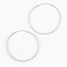 Créoles Argent Blanc Agathe - Boucles d'oreilles Créoles Femme | Marc Orian