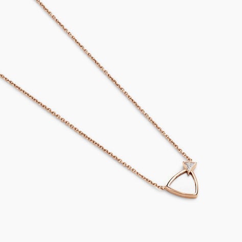 Collier Muse Argent Rose Nacre Oxyde De Zirconium - Colliers avec pierres Femme | Marc Orian