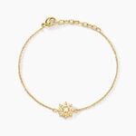 Bracelet Aurore Acier Dore Oxydes De Zirconium - Bracelets cha&icirc;nes Femme | Marc Orian