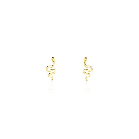 Boucles D'oreilles Puces Serafino Or Jaune - Puces Femme | Marc Orian