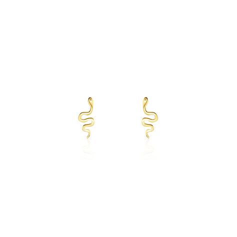 Boucles D'oreilles Puces Serafino Or Jaune - Clous d'oreilles Femme | Marc Orian