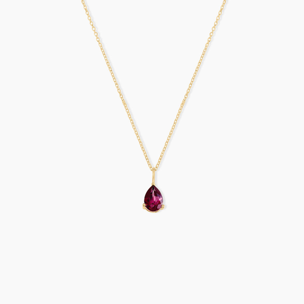 Collier Rhodolite Fever Or Jaune Rhodolite - Colliers avec pierres Femme | Marc Orian