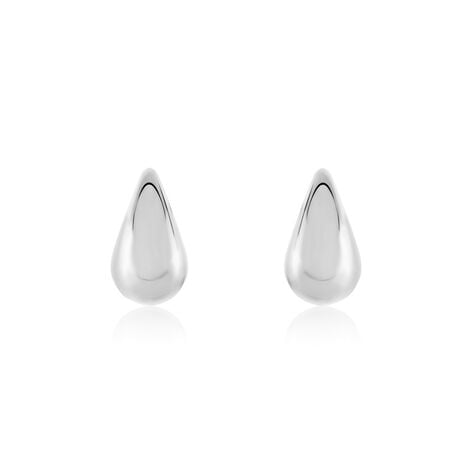 Boucles D'oreilles Puces Xenia Acier Blanc - Puces Femme | Marc Orian