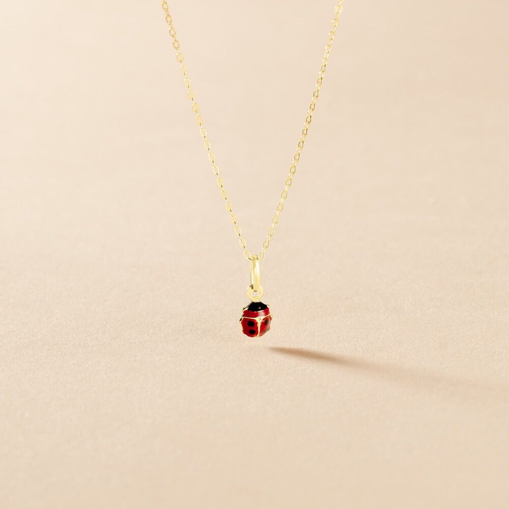 Collier Helidie Coccinelle Or Jaune - Colliers avec pierres Enfant | Marc Orian