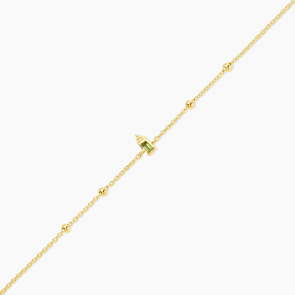 Bracelet Poem Argent Jaune P&eacute;ridot - Bracelets fantaisie Femme | Marc Orian