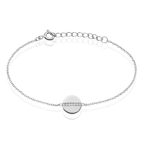 Bracelet Alexane Argent Blanc Oxyde De Zirconium - Bracelets Medailles Femme | Marc Orian