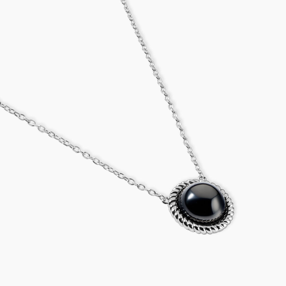 Collier Adelyne Argent Blanc C&eacute;ramique - Colliers avec pierres Femme | Marc Orian