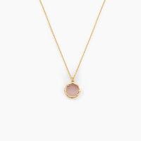Collier Reflets Pop Or Jaune Calcédoine