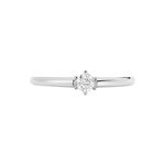 Bague Solitaire Ihsane Or Blanc Diamant - Solitaires Femme | Marc Orian