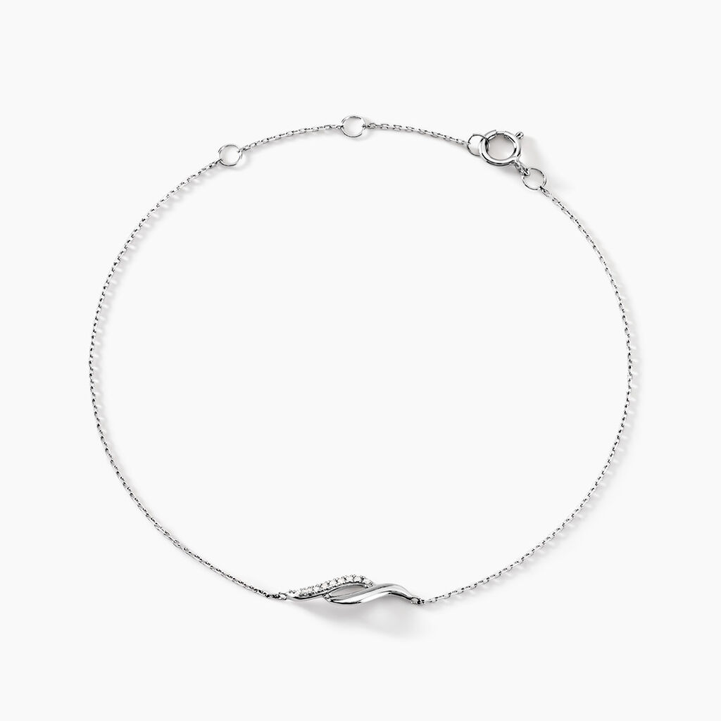 Bracelet Tylane Or Blanc Diamant - Bracelets chaînes Femme | Marc Orian