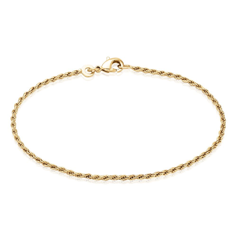 Bracelet Azelys Maille Corde Plaqu&eacute; Or Jaune - Bracelets fantaisie Femme | Marc Orian