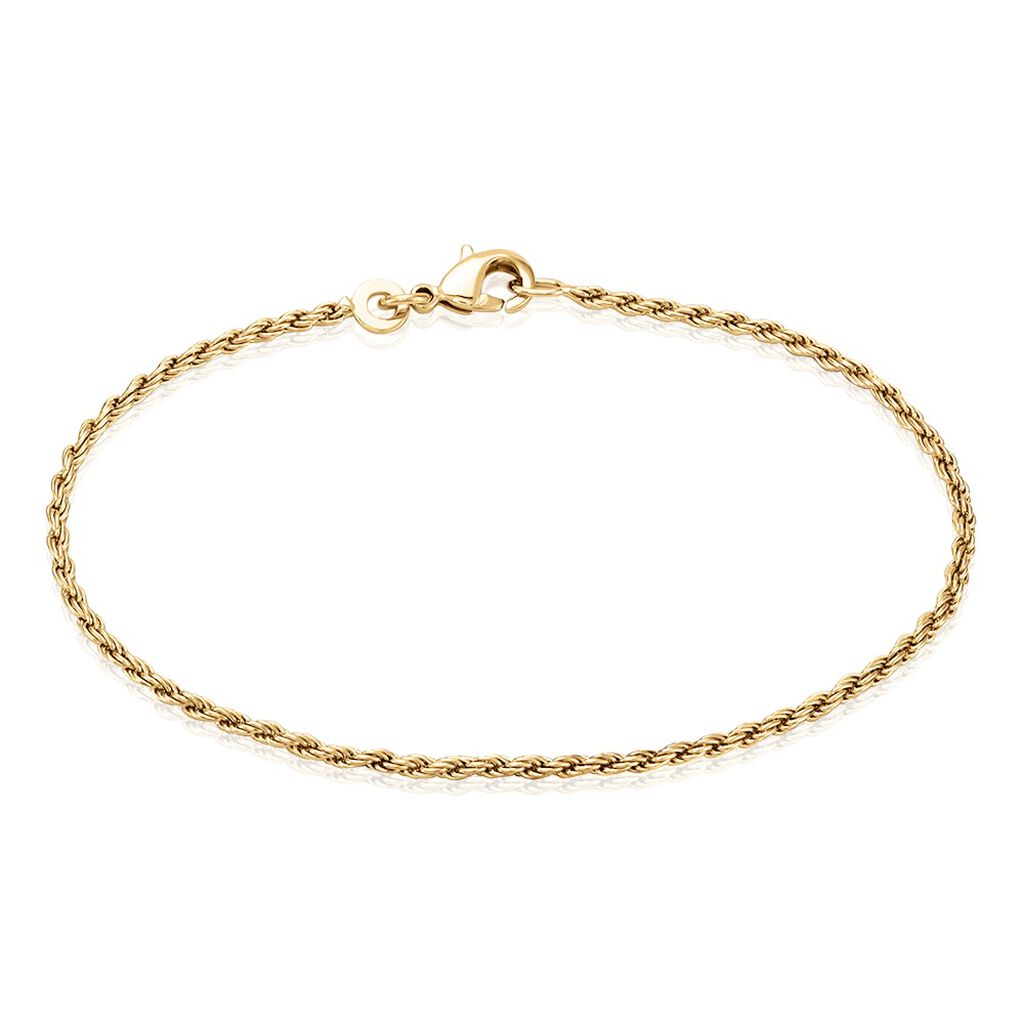 Bracelet Azelys Maille Corde Plaqu&eacute; Or Jaune - Bracelets fantaisie Femme | Marc Orian